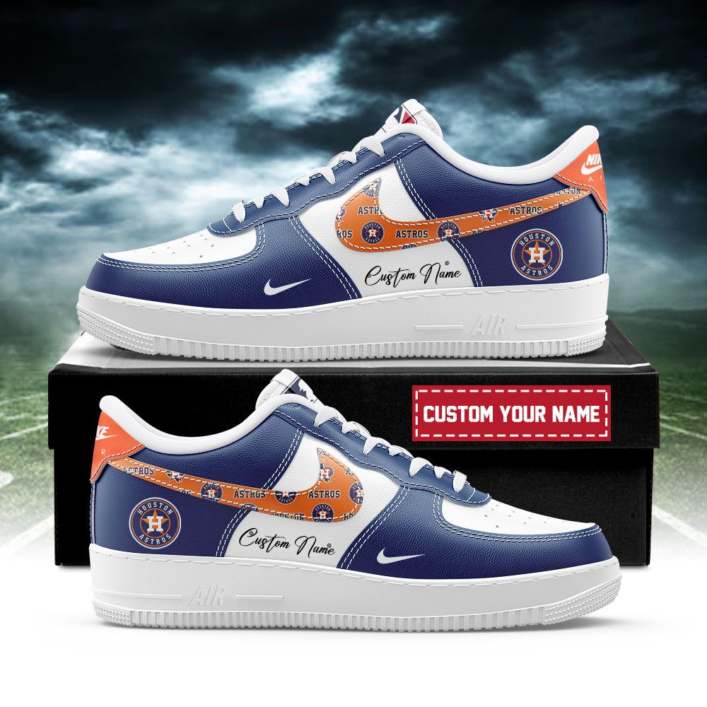 Houston Astros MLB Nike Air Force 1 Low Custom Name - Best Running Shoes 2025 For Fans