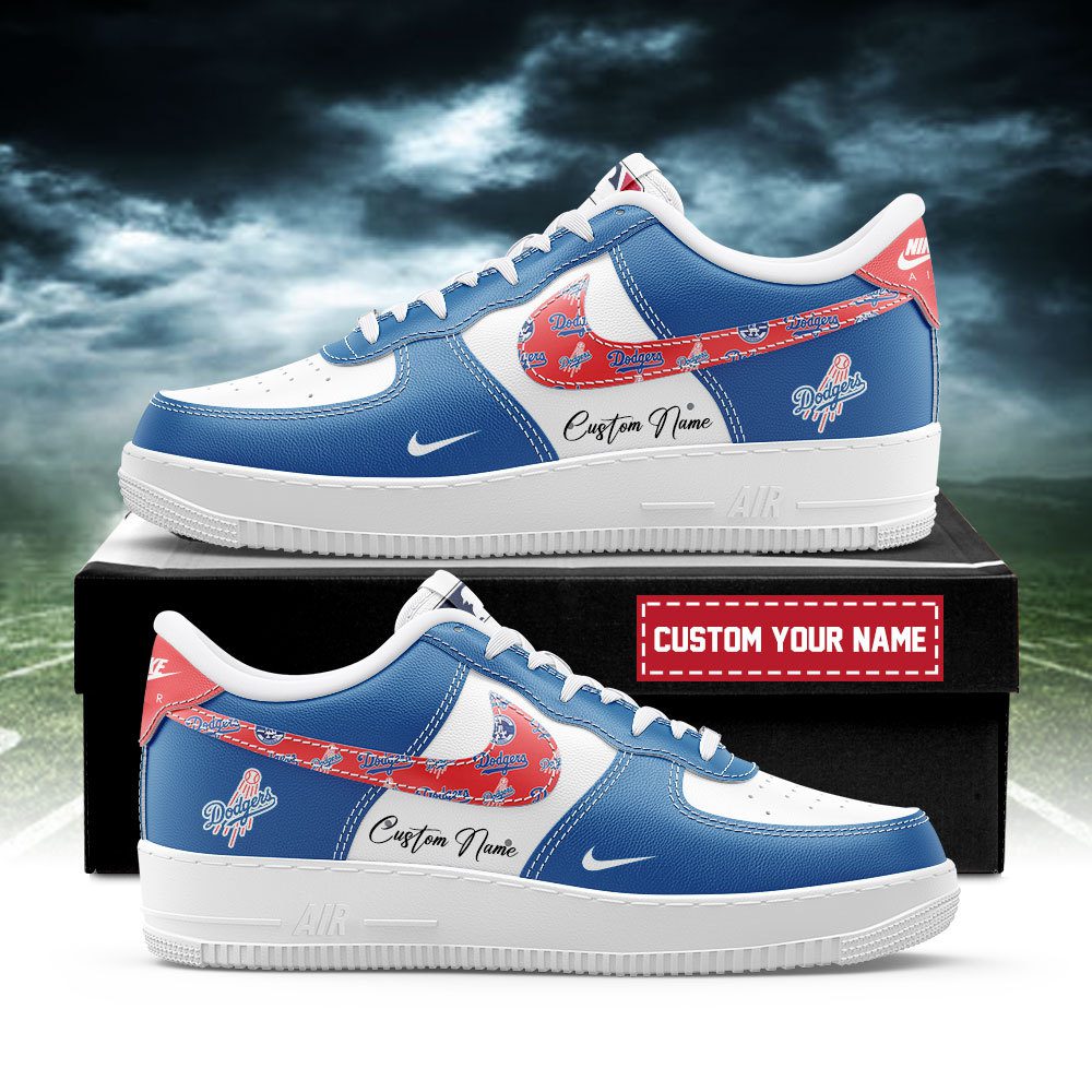 Los Angeles Dodgers MLB Nike Air Force 1 Low Custom Name - Best Running Shoes 2025 For Fans