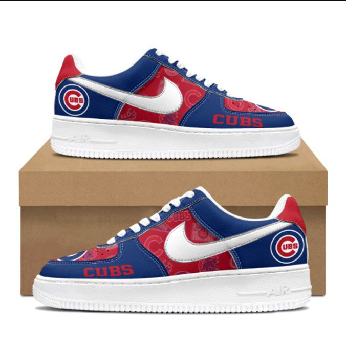 Chicago Cubs MLB Nike Air Force 1 Low Trendy Sneakers For Men Women