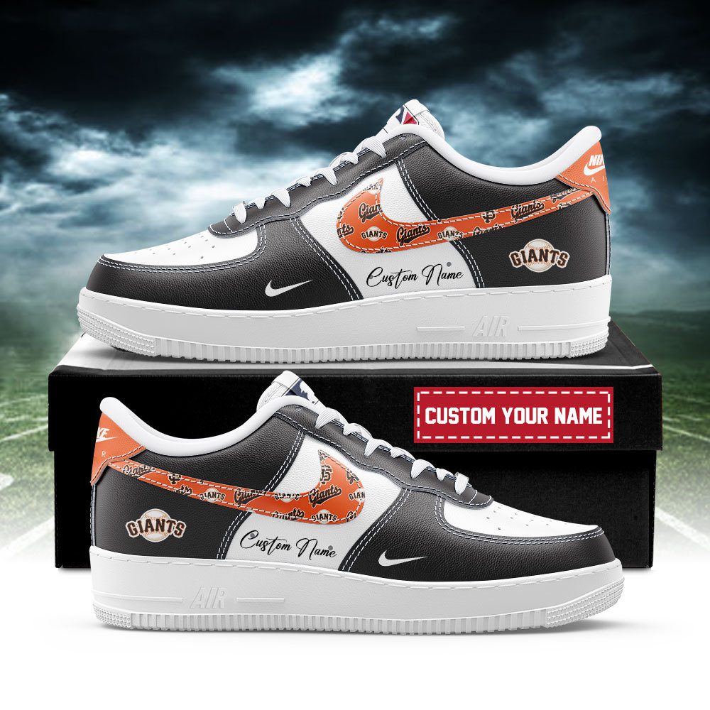 San Francisco Giants MLB Nike Air Force 1 Low Custom Name - Best Running Shoes 2025 For Fans