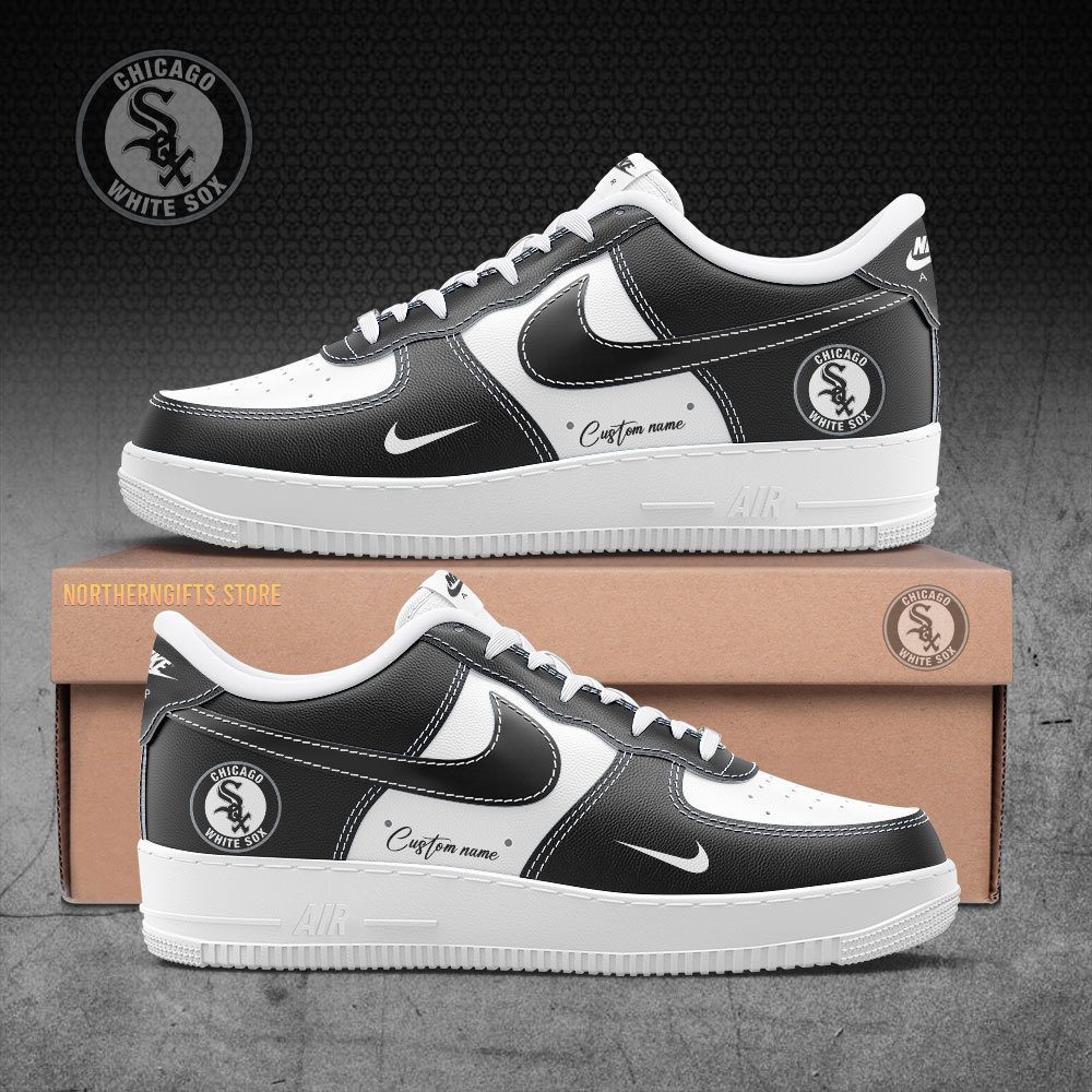Chicago White Sox MLB Air Force Sneakers Nike Air Force 1 Low Custom Name - Walking Shoes For Daily Use