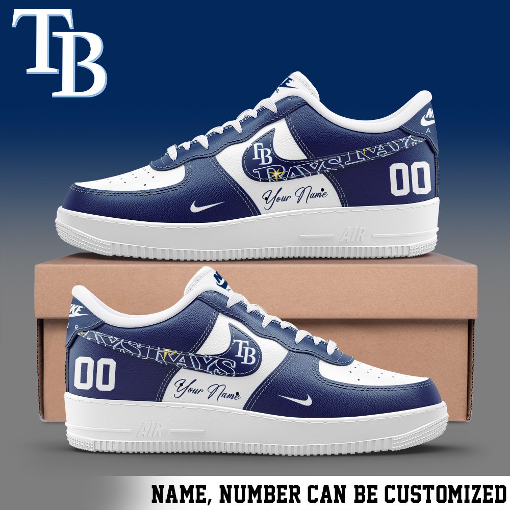 Tampa Bay Rays MLB Personalized Nike Air Force 1 Low Custom Name - Trendy Shoes For Men Women