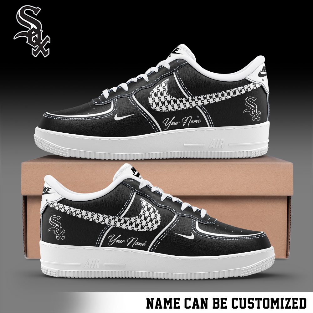 Chicago White Sox Air Force 1 Low MLB Custom Name Sneakers For Women Men