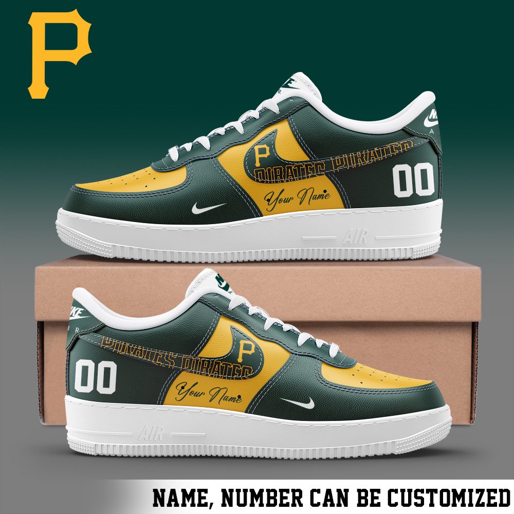 Pittsburgh Pirates MLB Personalized Nike Air Force 1 Low Custom Name - Trendy Shoes For Men Women