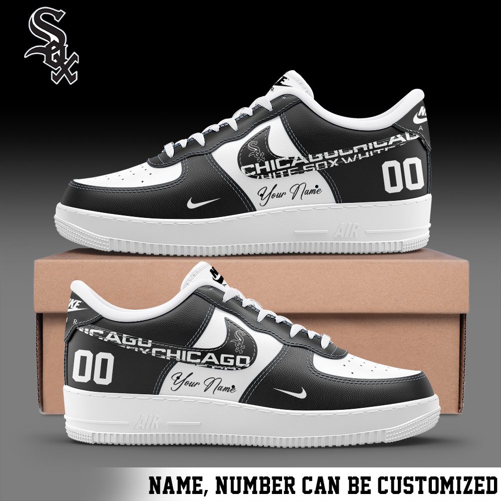 Chicago White Sox MLB Personalized Nike Air Force 1 Low Custom Name - Trendy Shoes For Men Women