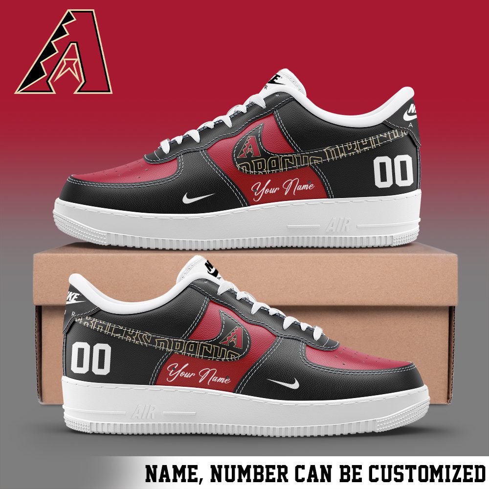 Arizona Diamondbacks MLB Personalized Nike Air Force 1 Low Custom Name - Trendy Shoes For Men Women