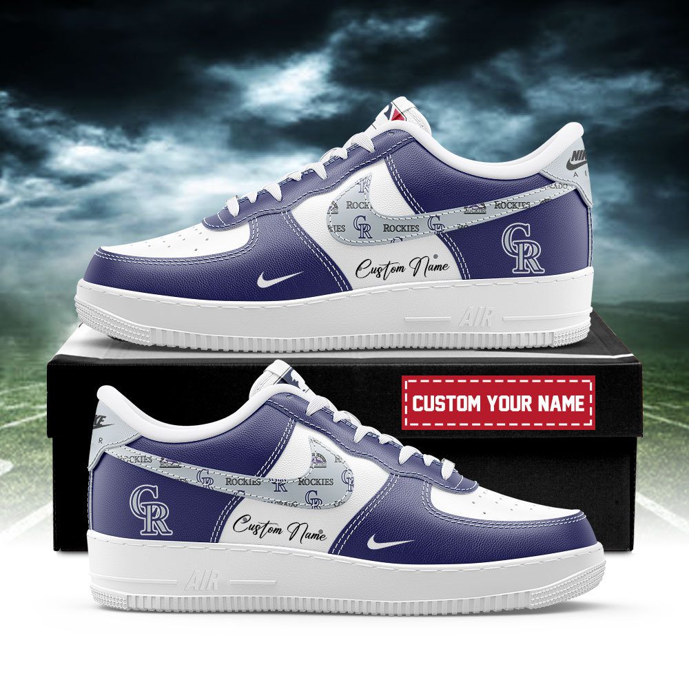 Colorado Rockies MLB Nike Air Force 1 Low Custom Name - Best Running Shoes 2025 For Fans