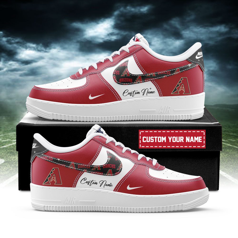 Arizona Diamondbacks MLB Nike Air Force 1 Low Custom Name - Best Running Shoes 2025 For Fans