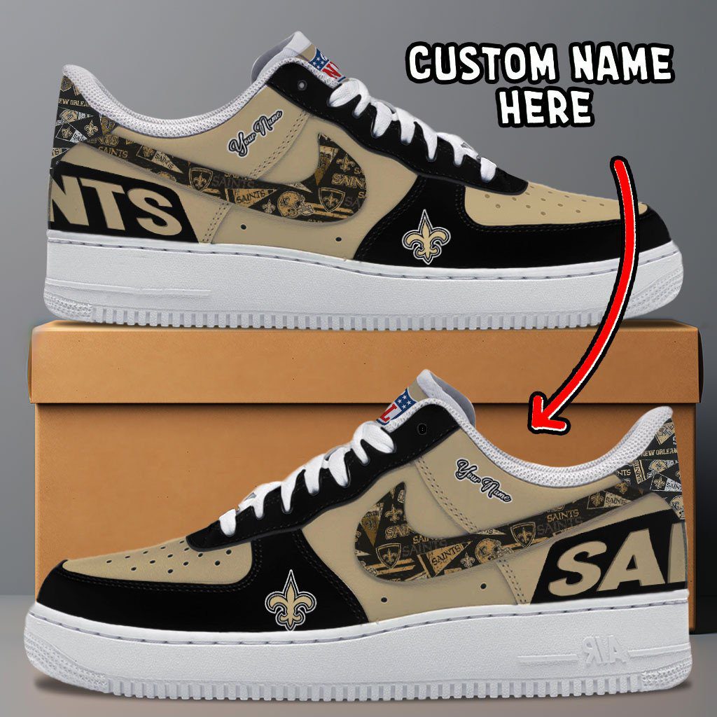 New Orleans Saints NFL Personalized Air Force 1 Shoes - Stylish Casual Sneakers For Fans