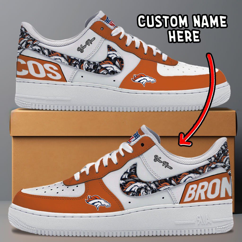 Denver Broncos NFL Personalized Air Force 1 Shoes - Stylish Casual Sneakers For Fans