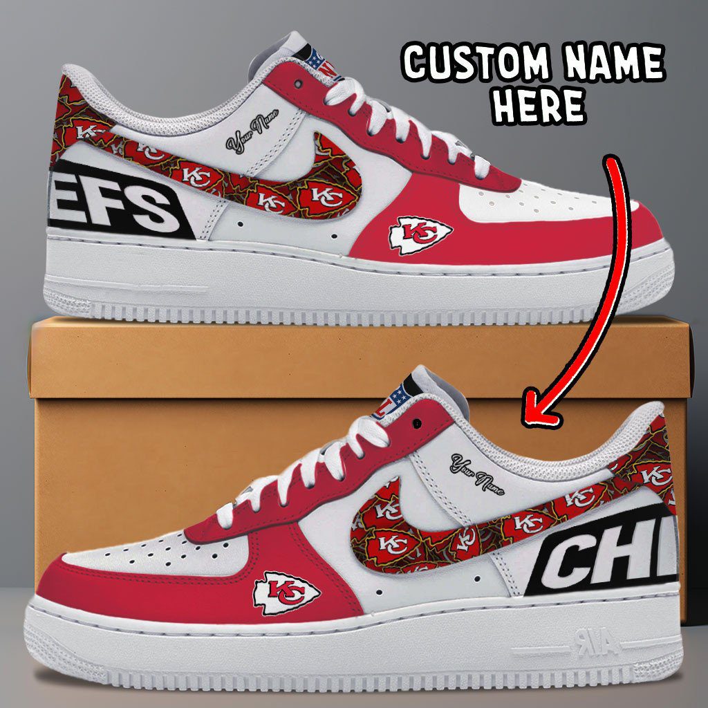 Kansas City Chiefs NFL Personalized Air Force 1 Shoes - Stylish Casual Sneakers For Fans