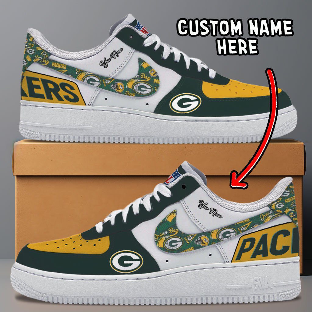 Green Bay Packers NFL Personalized Air Force 1 Shoes - Stylish Casual Sneakers For Fans