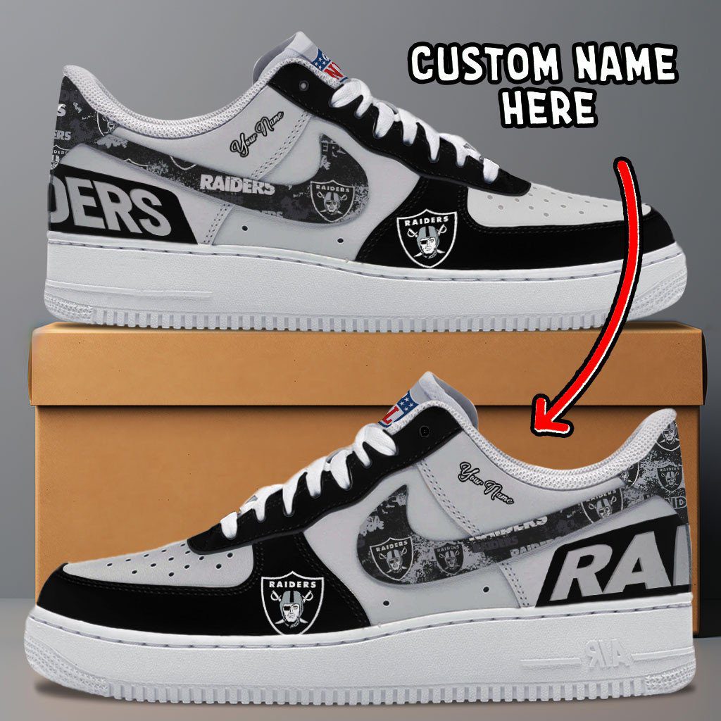 Las Vegas Raiders NFL Personalized Air Force 1 Shoes - Stylish Casual Sneakers For Fans
