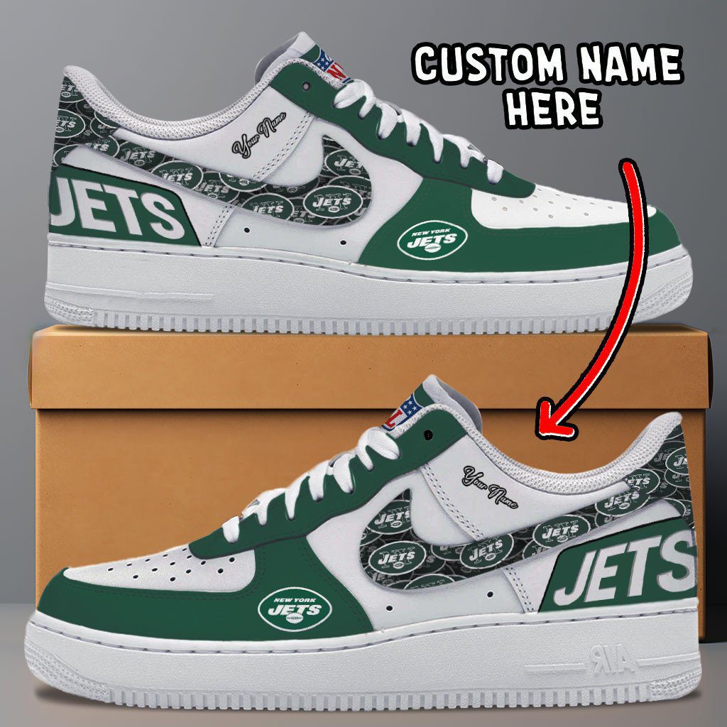 New York Jets NFL Personalized Air Force 1 Shoes - Stylish Casual Sneakers For Fans