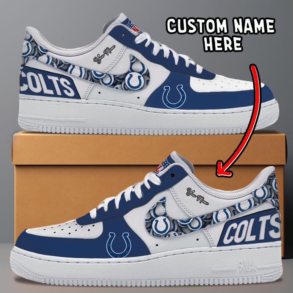 Indianapolis Colts NFL Personalized Air Force 1 Shoes - Stylish Casual Sneakers For Fans