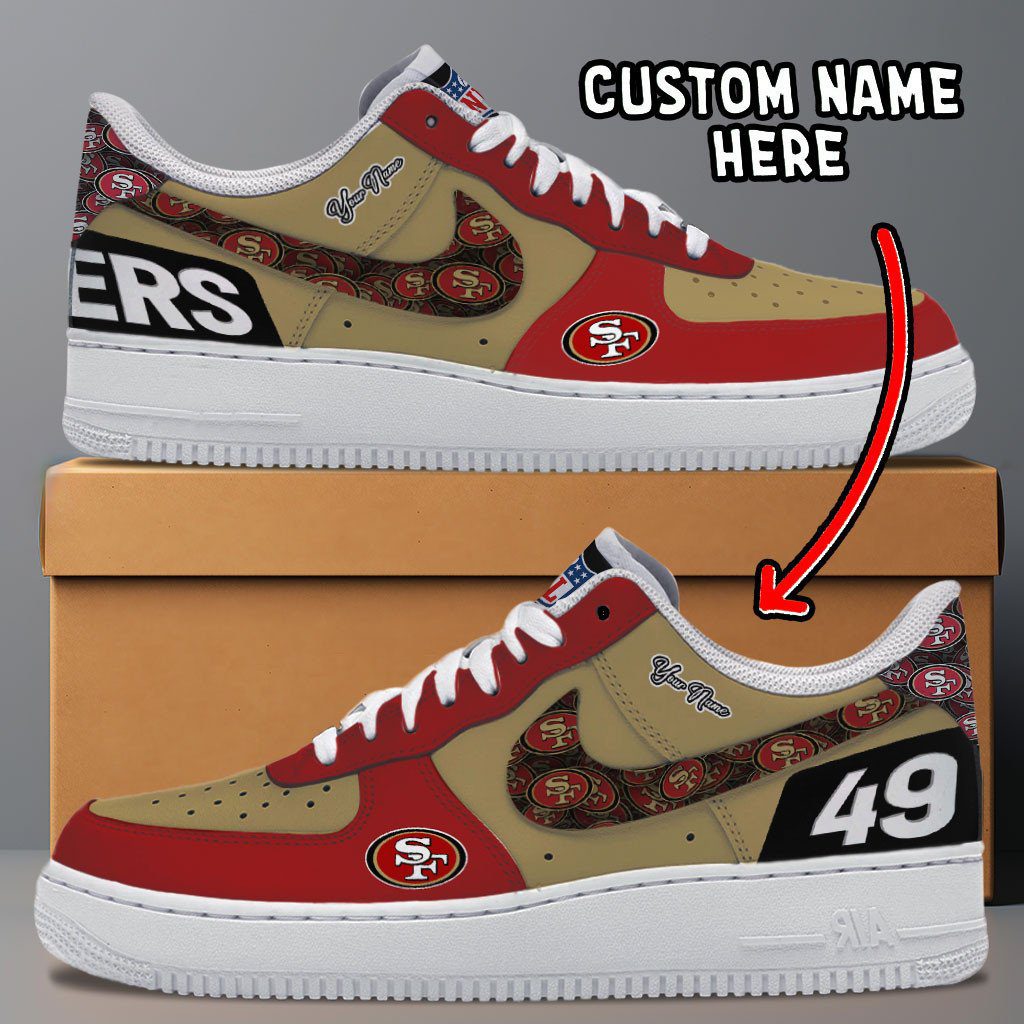 San Francisco 49ers NFL Personalized Air Force 1 Shoes - Stylish Casual Sneakers For Fans
