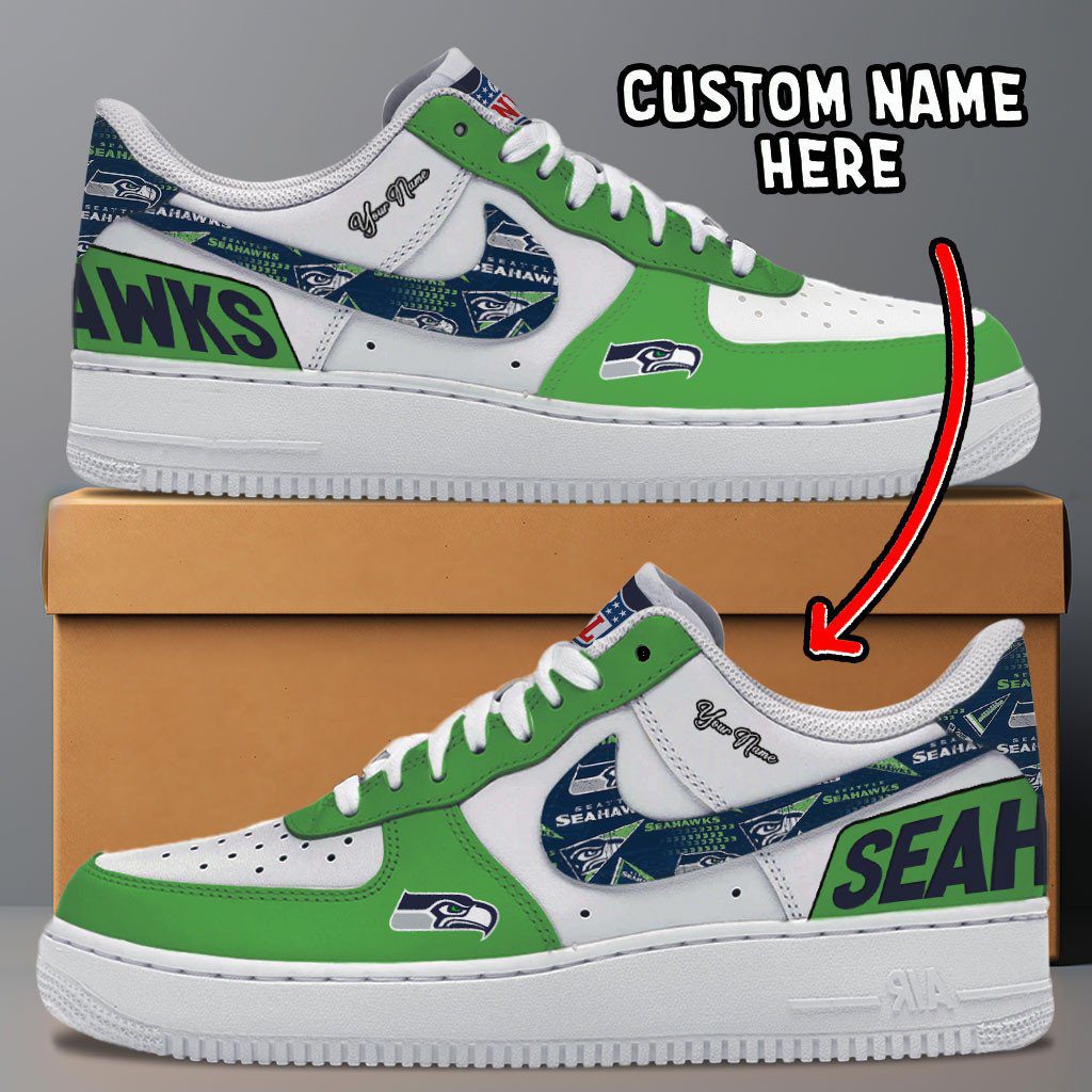 Seattle Seahawks NFL Personalized Air Force 1 Shoes - Stylish Casual Sneakers For Fans