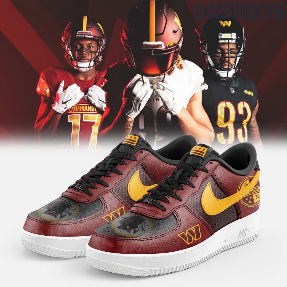 Washington Commanders NFL Air Force 1 Shoes - Stylish Casual Sneakers For Men Women