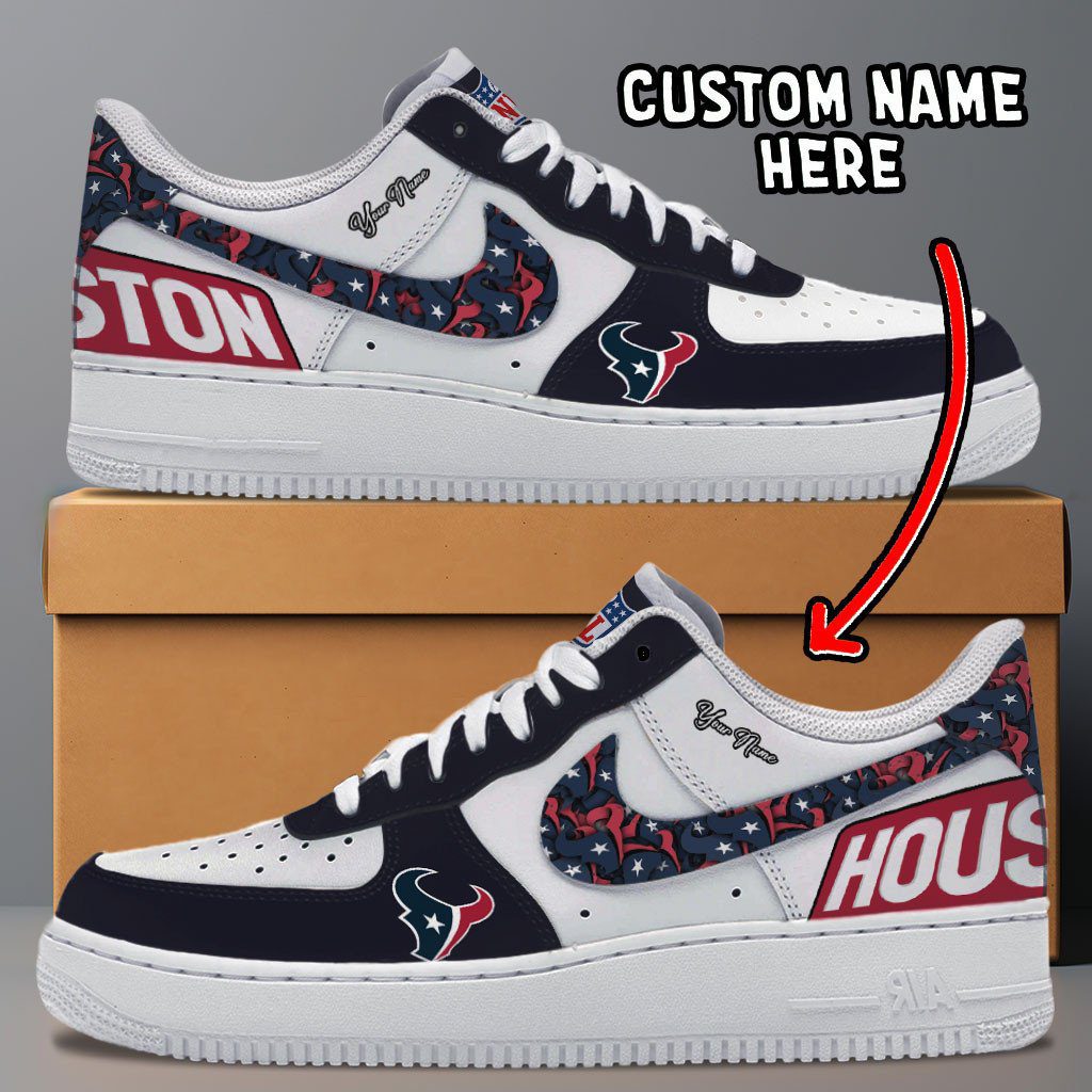 Houston Texans NFL Personalized Air Force 1 Shoes - Stylish Casual Sneakers For Fans