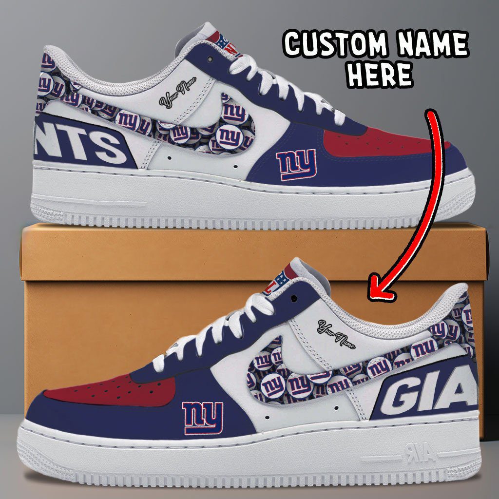 New York Giants NFL Personalized Air Force 1 Shoes - Stylish Casual Sneakers For Fans