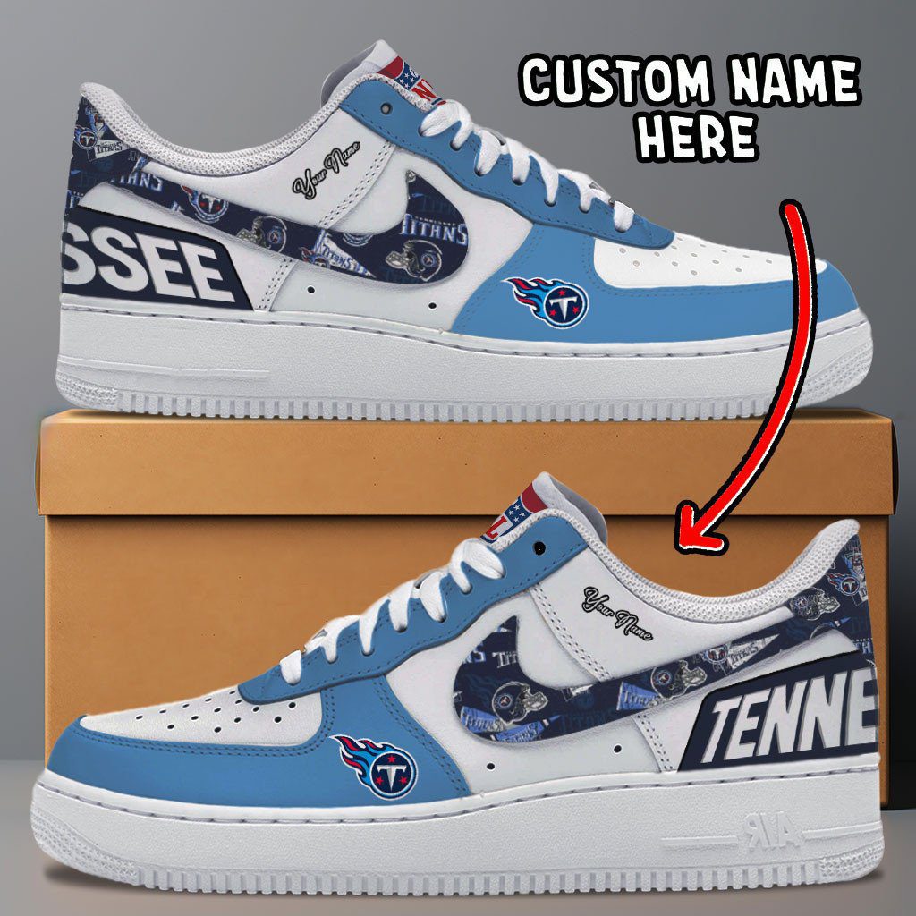 Tennessee Titans NFL Personalized Air Force 1 Shoes - Stylish Casual Sneakers For Fans
