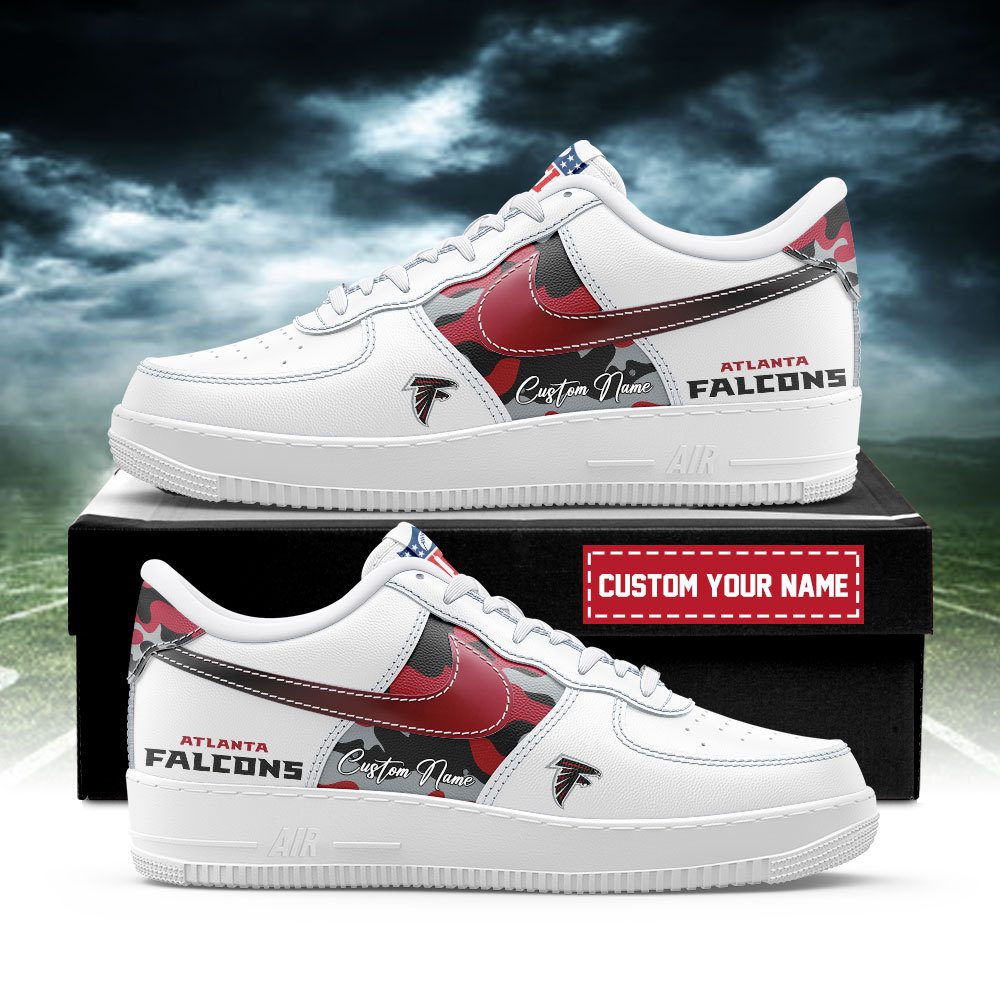 Atlanta Falcons NFL Air Force 1 Sneakers Custom Name Trending Shoes For Fans
