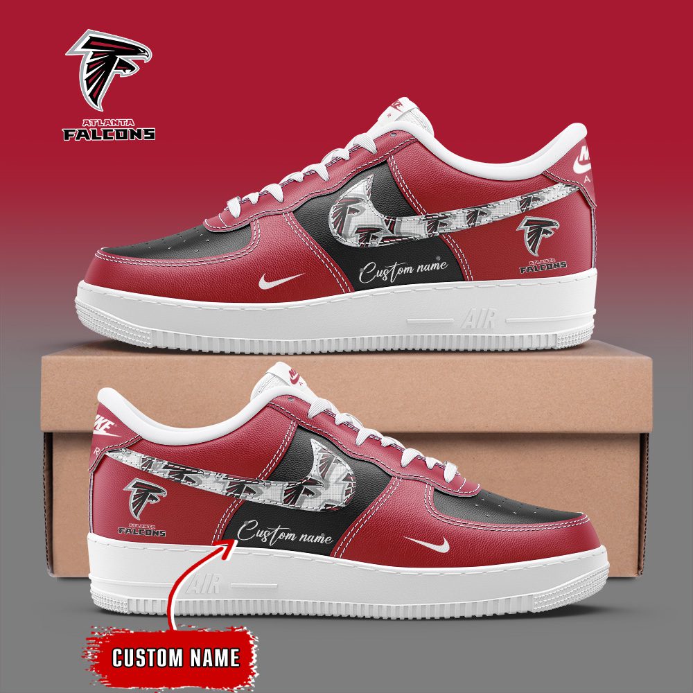 Atlanta Falcons NFL Personalized Air Force 1 Custom Name Sneakers