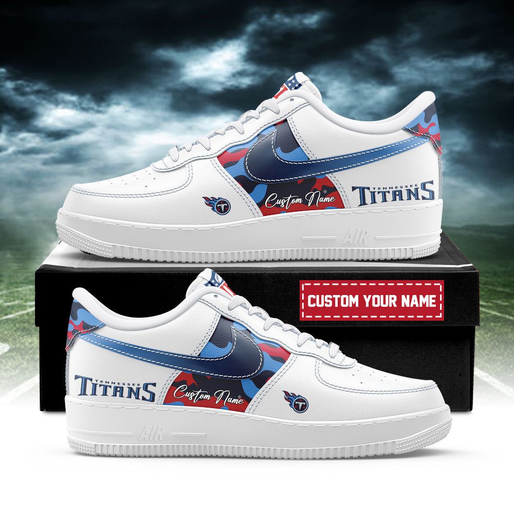 Tennessee Titans NFL Air Force 1 Sneakers Custom Name Trending Shoes For Fans