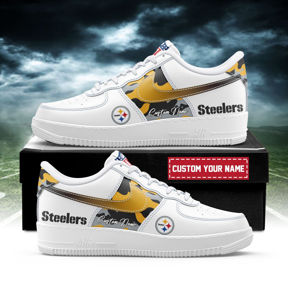Pittsburgh Steelers NFL Air Force 1 Sneakers Custom Name Trending Shoes For Fans