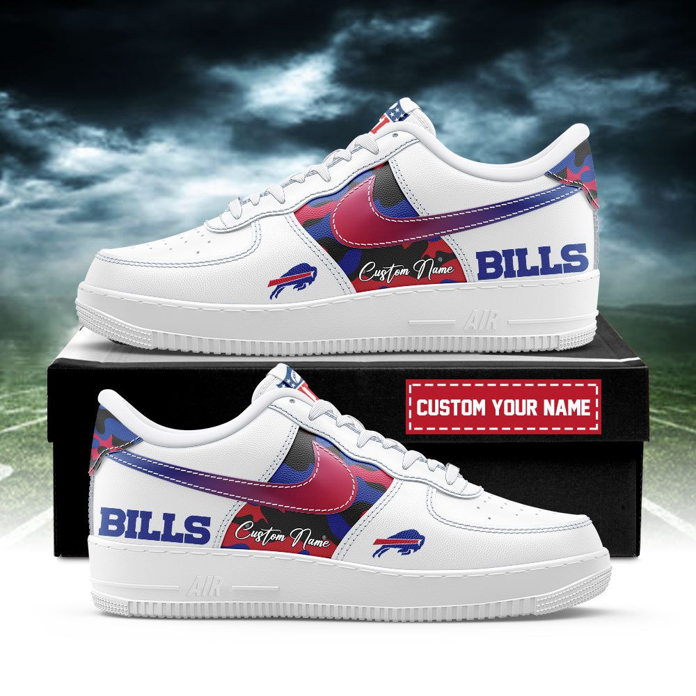 Buffalo Bills NFL Air Force 1 Sneakers Custom Name Trending Shoes For Fans