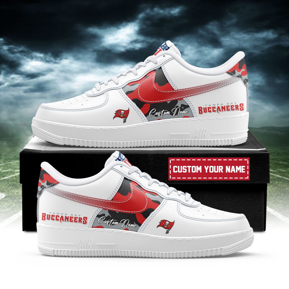 Tampa Bay Buccaneers NFL Air Force 1 Sneakers Custom Name Trending Shoes For Fans