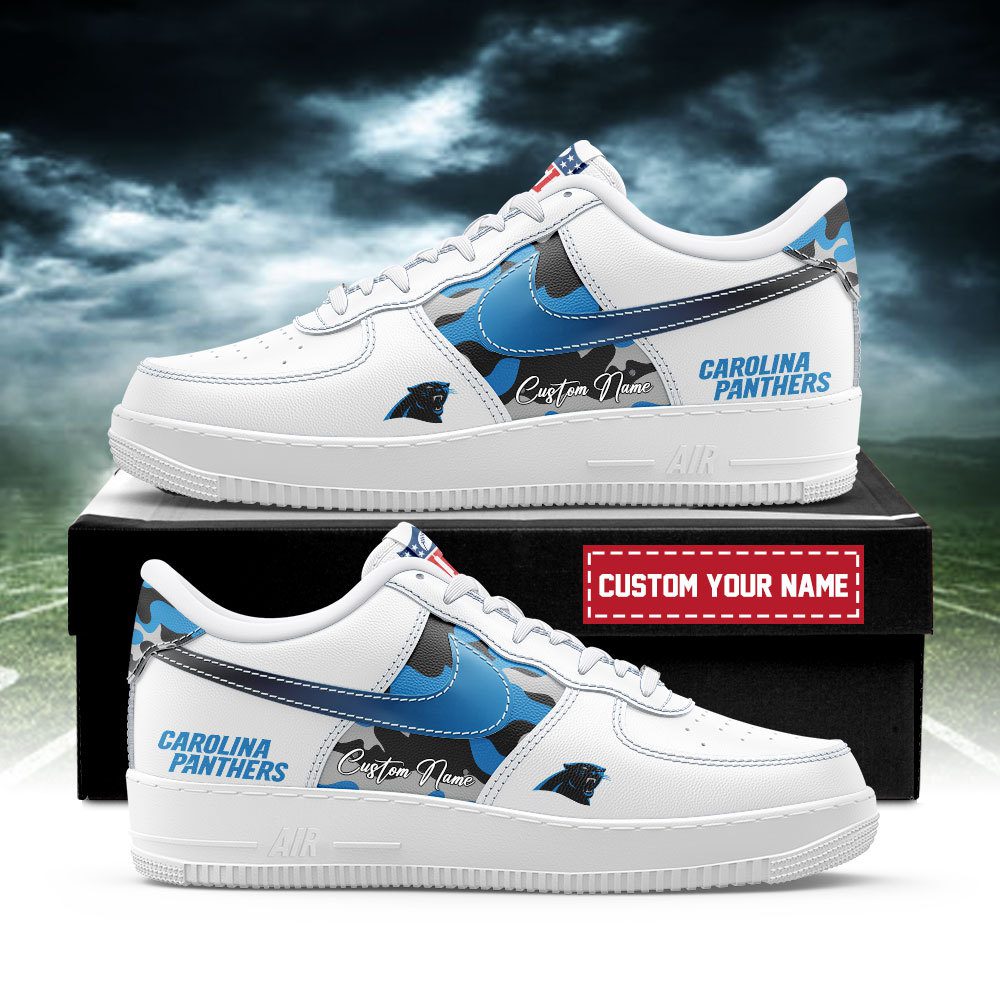 Carolina Panthers NFL Air Force 1 Sneakers Custom Name Trending Shoes For Fans