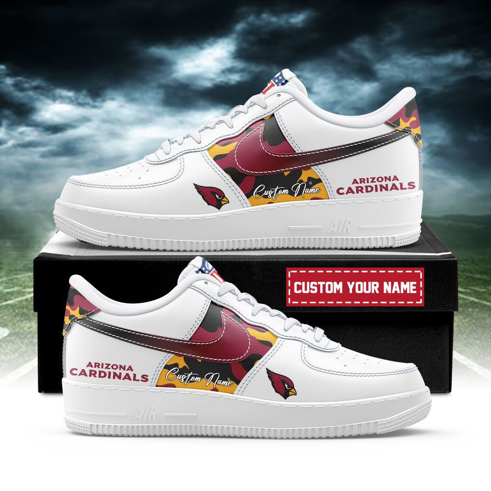 Arizona Cardinals NFL Air Force 1 Sneakers Custom Name Trending Shoes For Fans