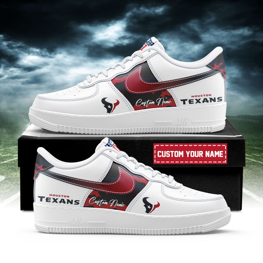 Houston Texans NFL Air Force 1 Sneakers Custom Name Trending Shoes For Fans