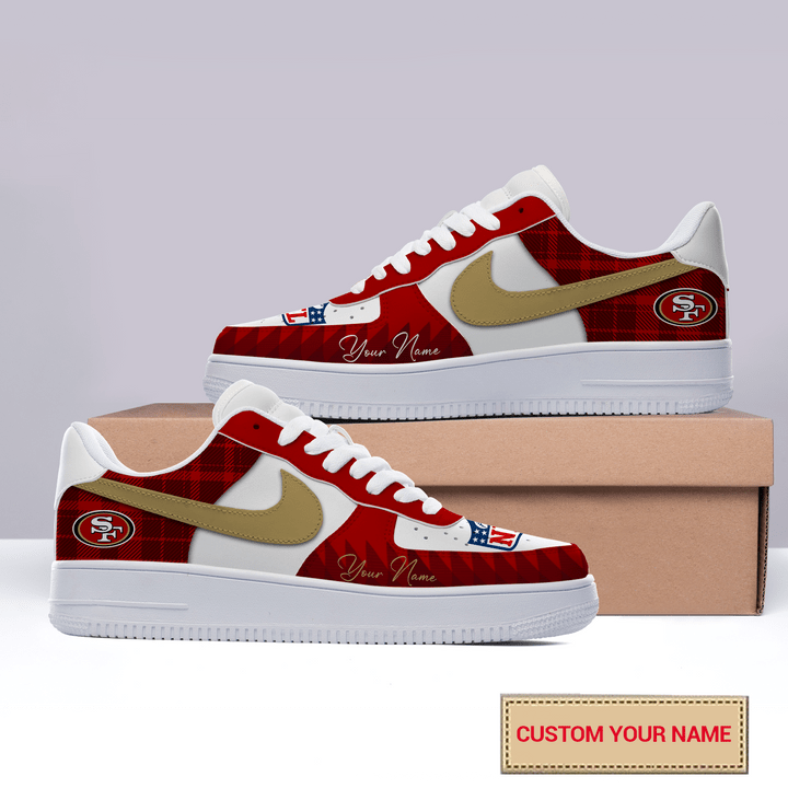 NFL San Francisco 49ers AF1 Custom Name Sneaker For Sport Fan