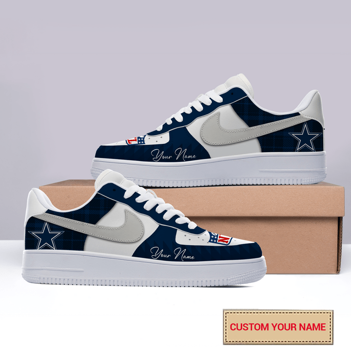 NFL Dallas Cowboys AF1 Custom Name Sneaker For Sport Fan