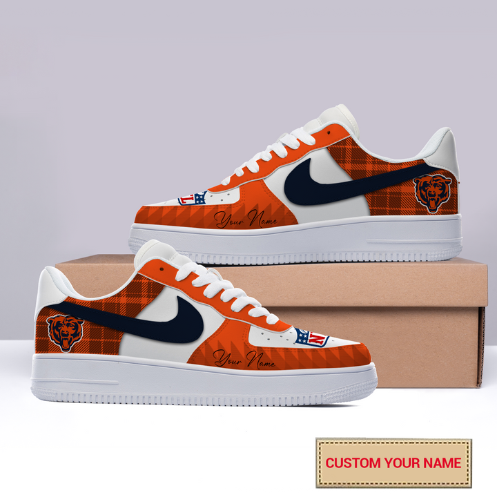 NFL Chicago Bears AF1 Custom Name Sneaker For Sport Fan