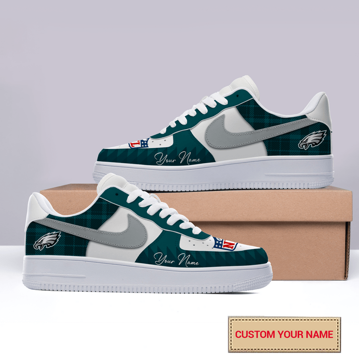 NFL Philadelphia Eagles AF1 Custom Name Sneaker For Sport Fan