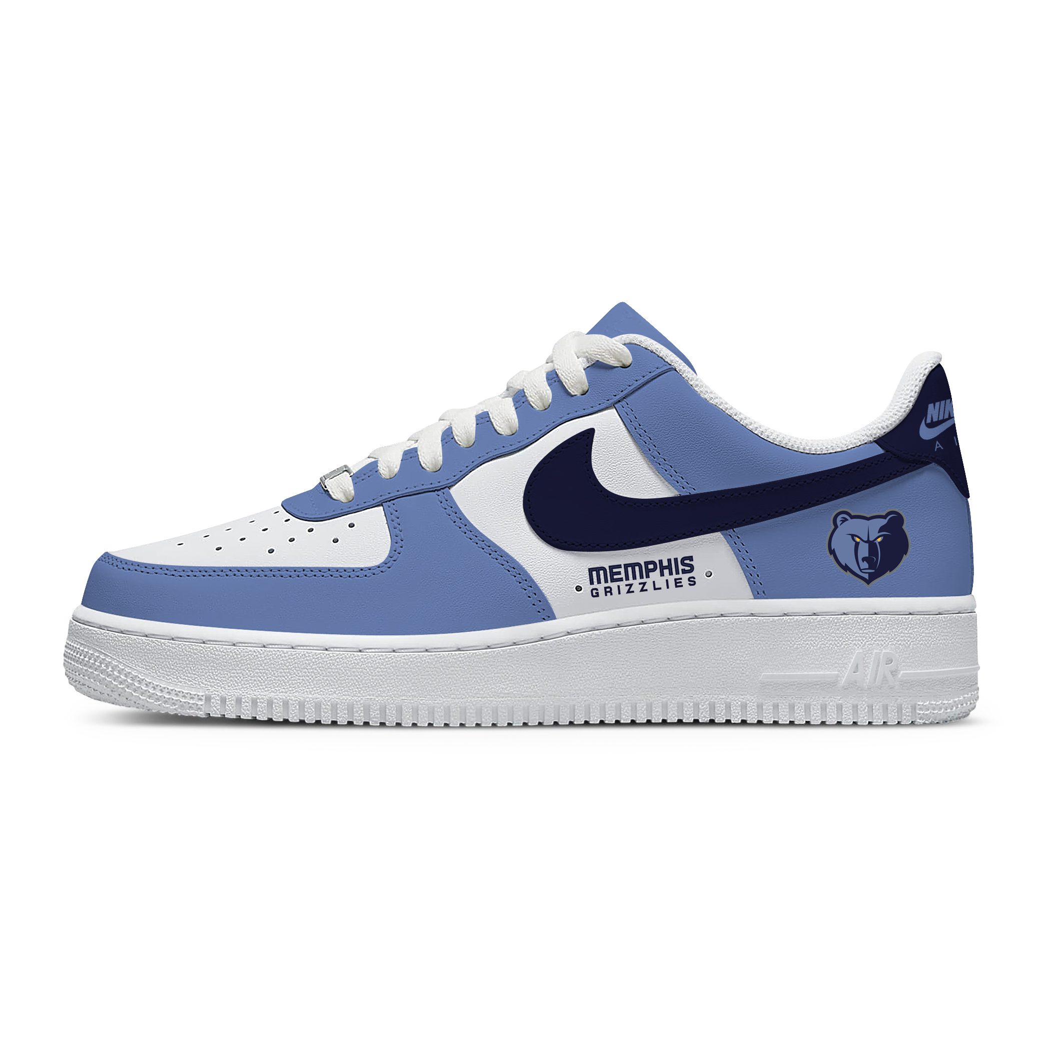 NBA Memphis Grizzlies Nike Air Force 1 Low Sneakers For Fan