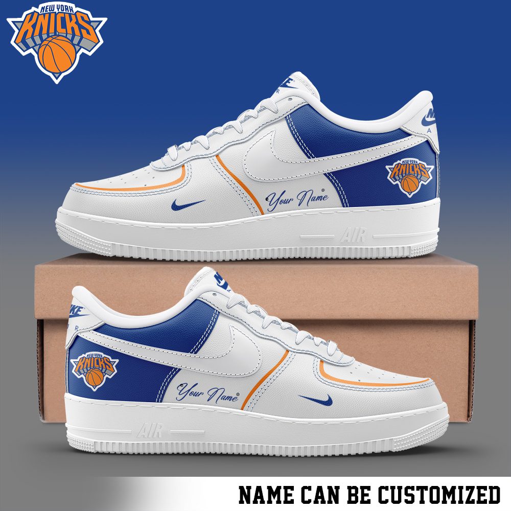 New York Knicks NBA Custom Name AF1 Sneakers Limited Collection