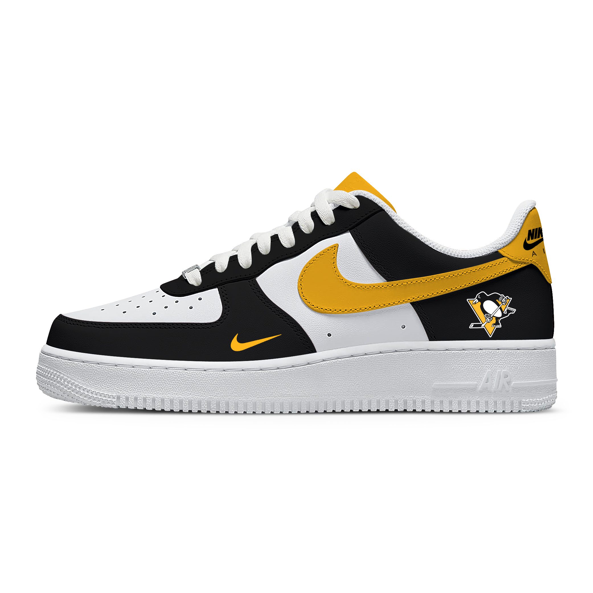 NHL Pittsburgh Penguins AF1 Stylish Casual Sneakers For Men Women For Fan