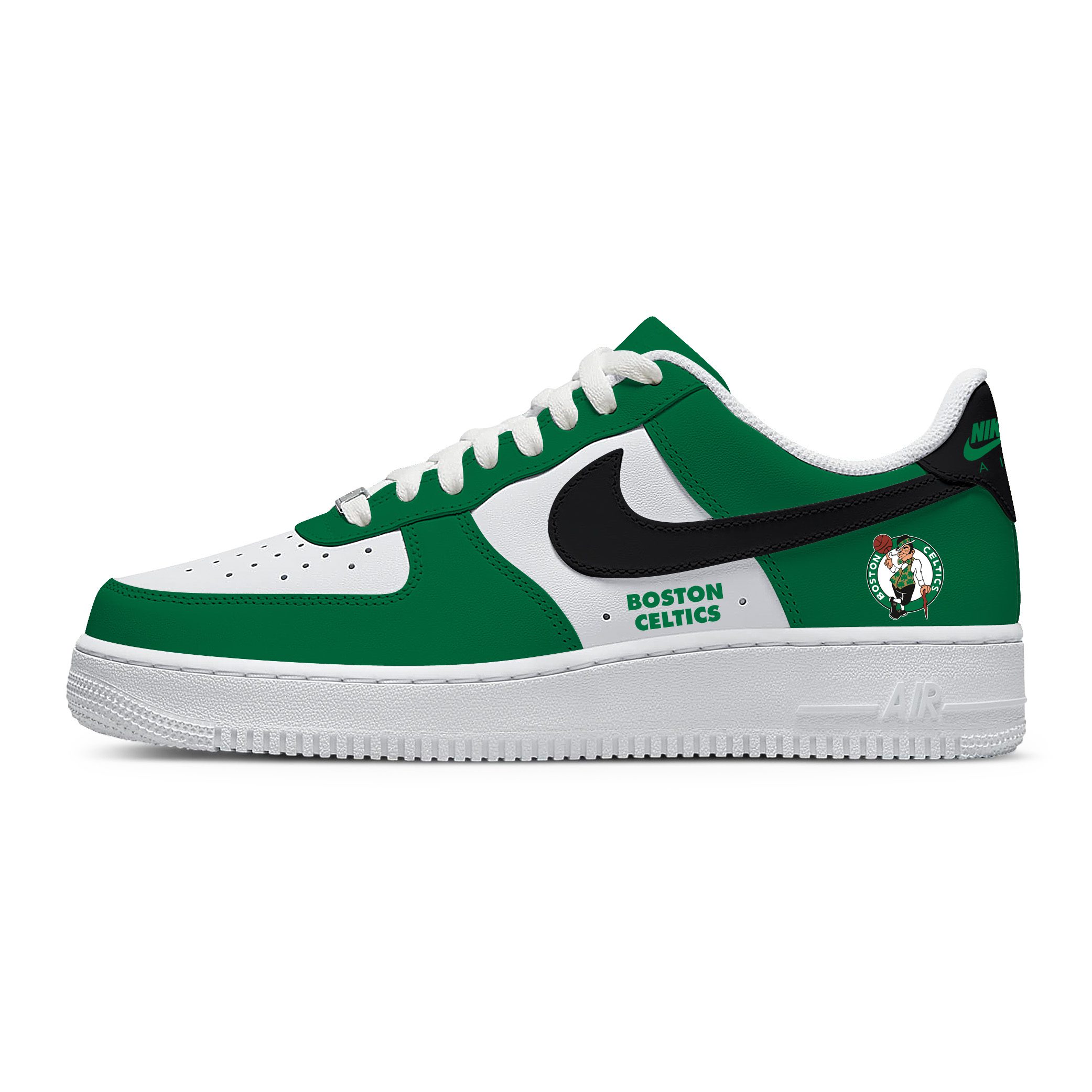 NBA Boston Celtics Nike Air Force 1 Low Sneakers For Fan
