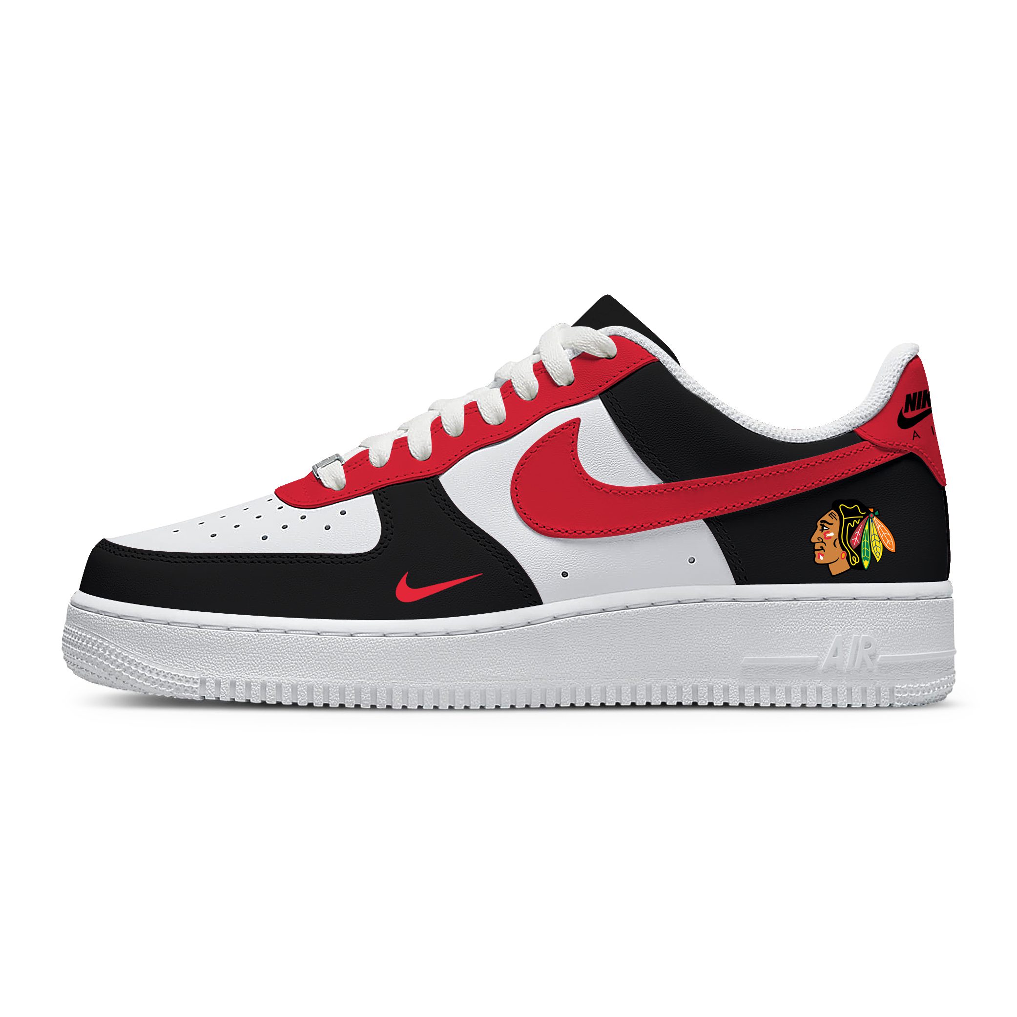 NHL Chicago Blackhawks AF1 Stylish Casual Sneakers For Men Women For Fan