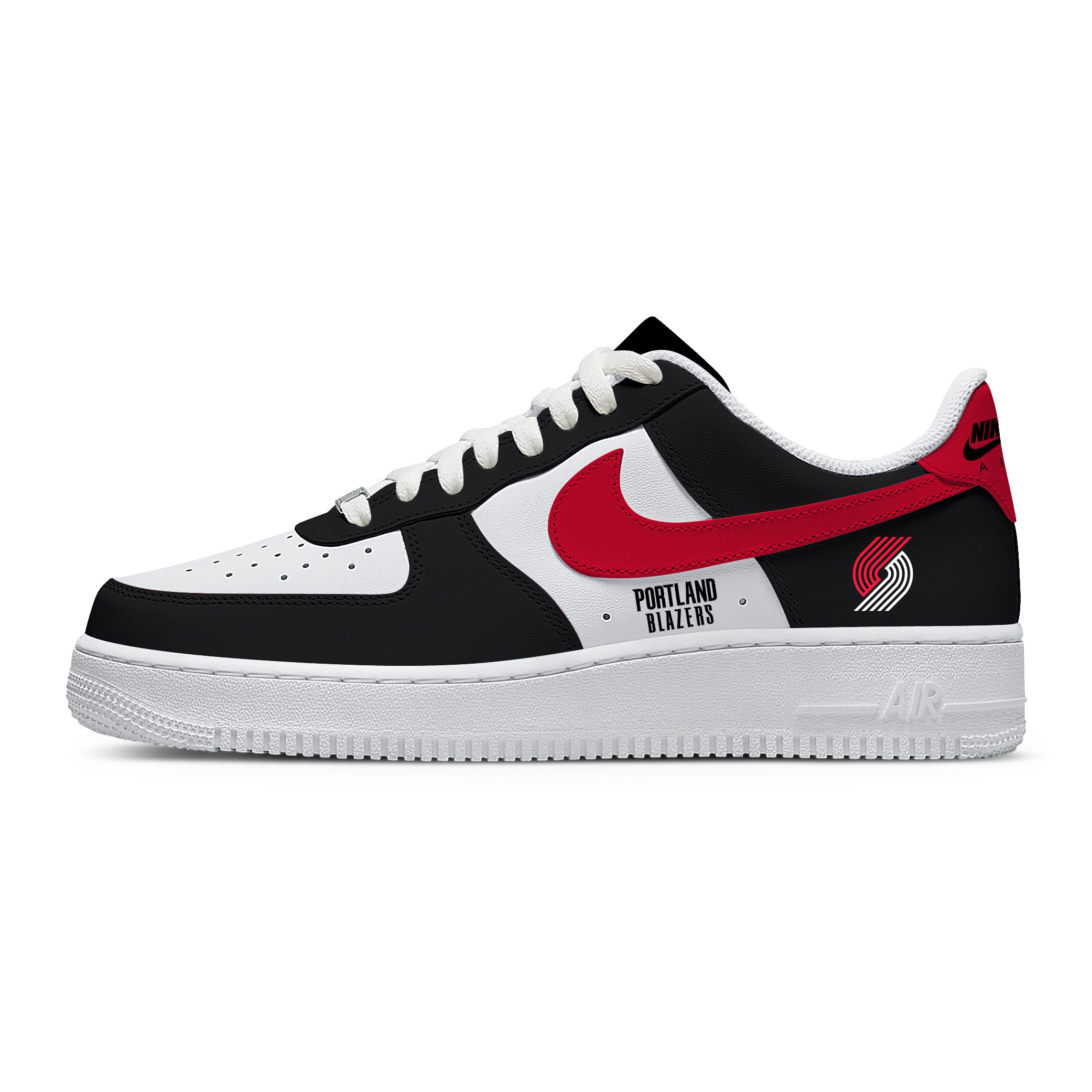 NBA Portland Trail Blazers Nike Air Force 1 Low Sneakers For Fan