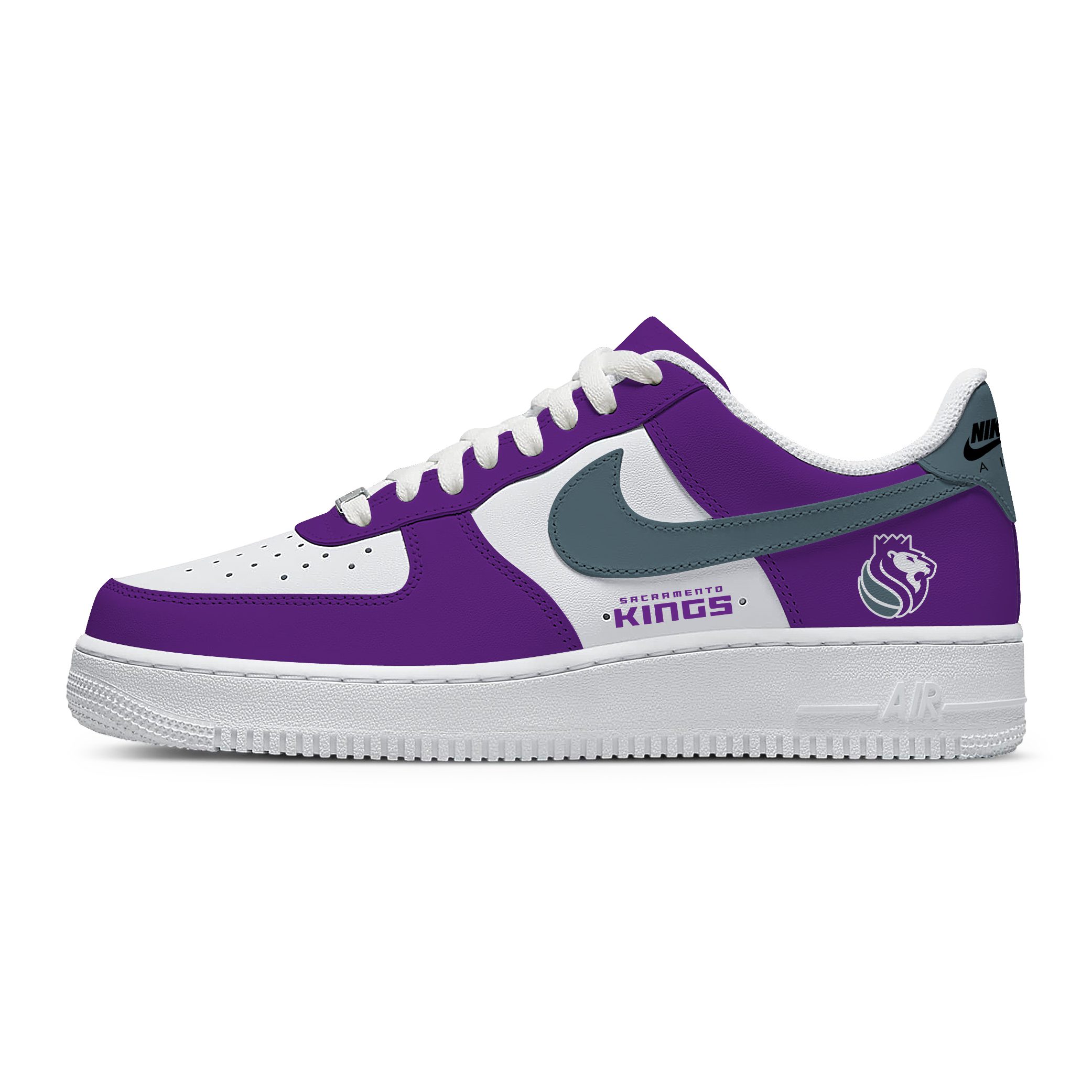 NBA Sacramento Kings Nike Air Force 1 Low Sneakers For Fan