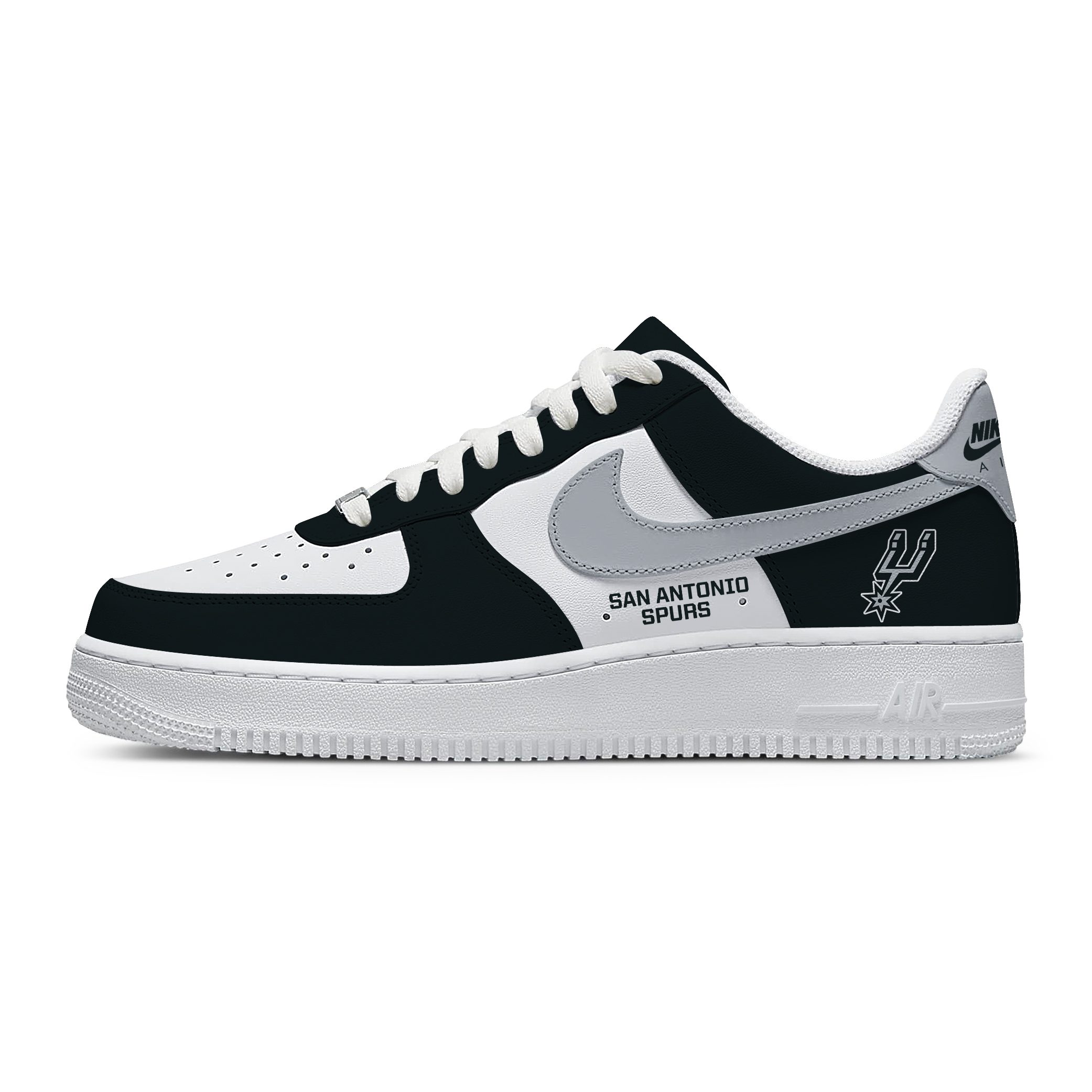 NBA San Antonio Spurs Nike Air Force 1 Low Sneakers For Fan