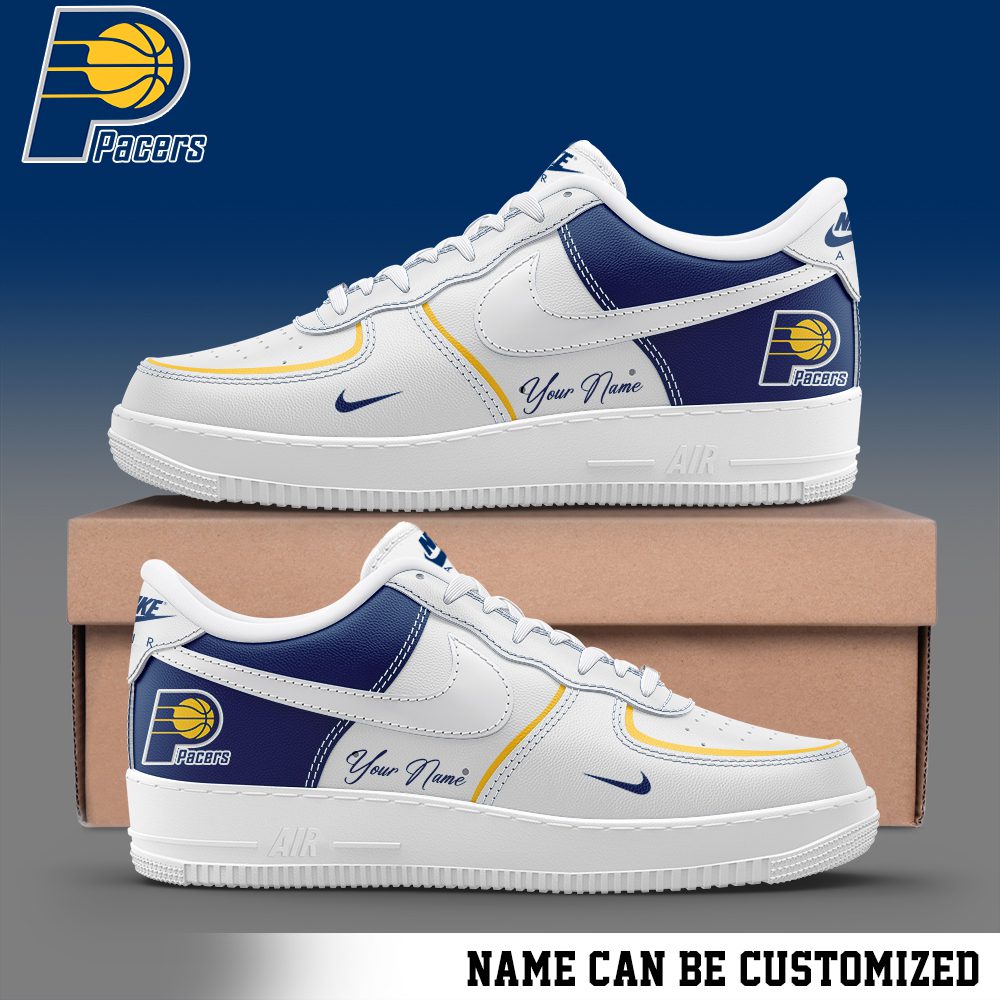 Indiana Pacers NBA Custom Name AF1 Sneakers Limited Collection