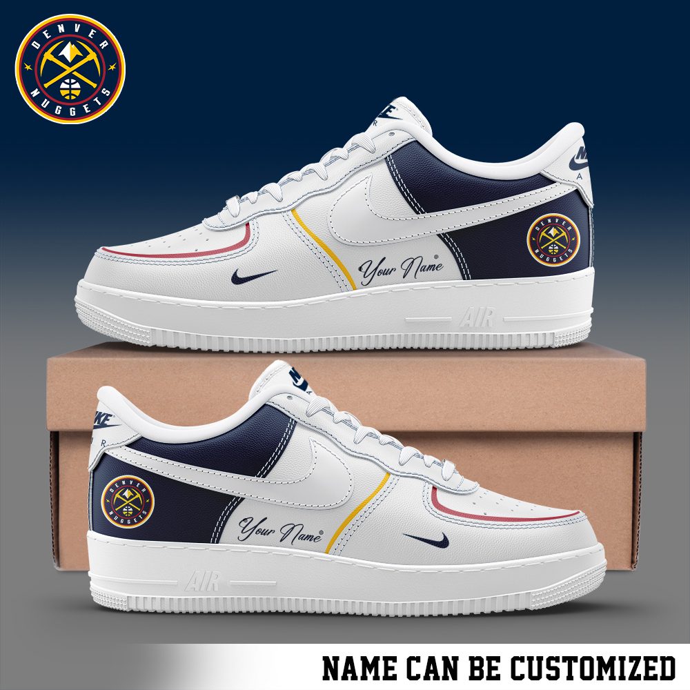 Denver Nuggets NBA Custom Name AF1 Sneakers Limited Collection