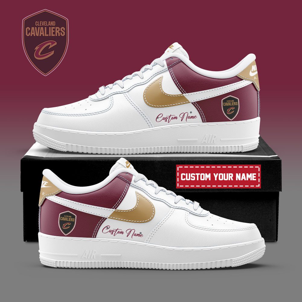 Cleveland Cavaliers NBA Playoffs Custom Name AF1 Sneakers