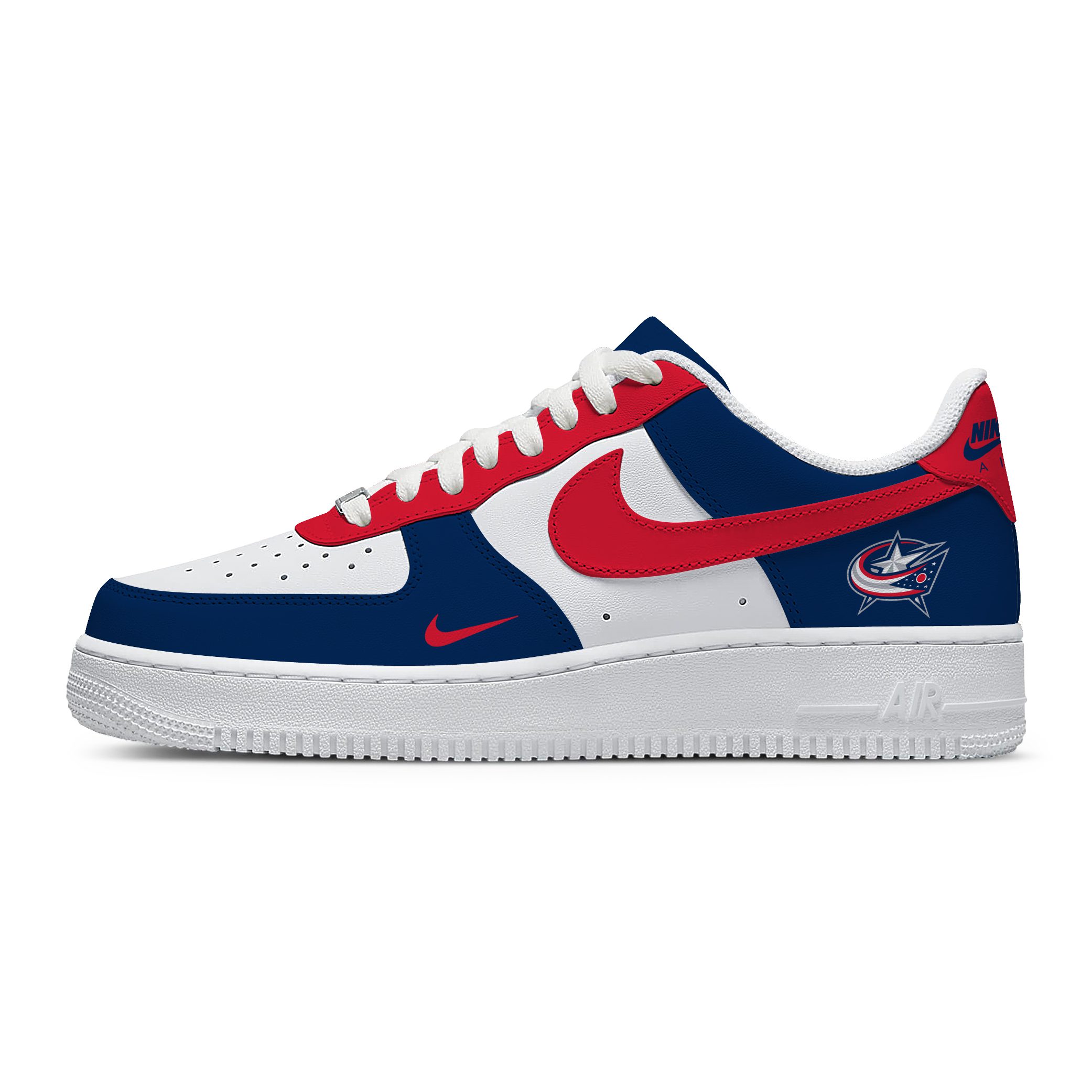 NHL Columbus Blue Jackets AF1 Stylish Casual Sneakers For Men Women For Fan